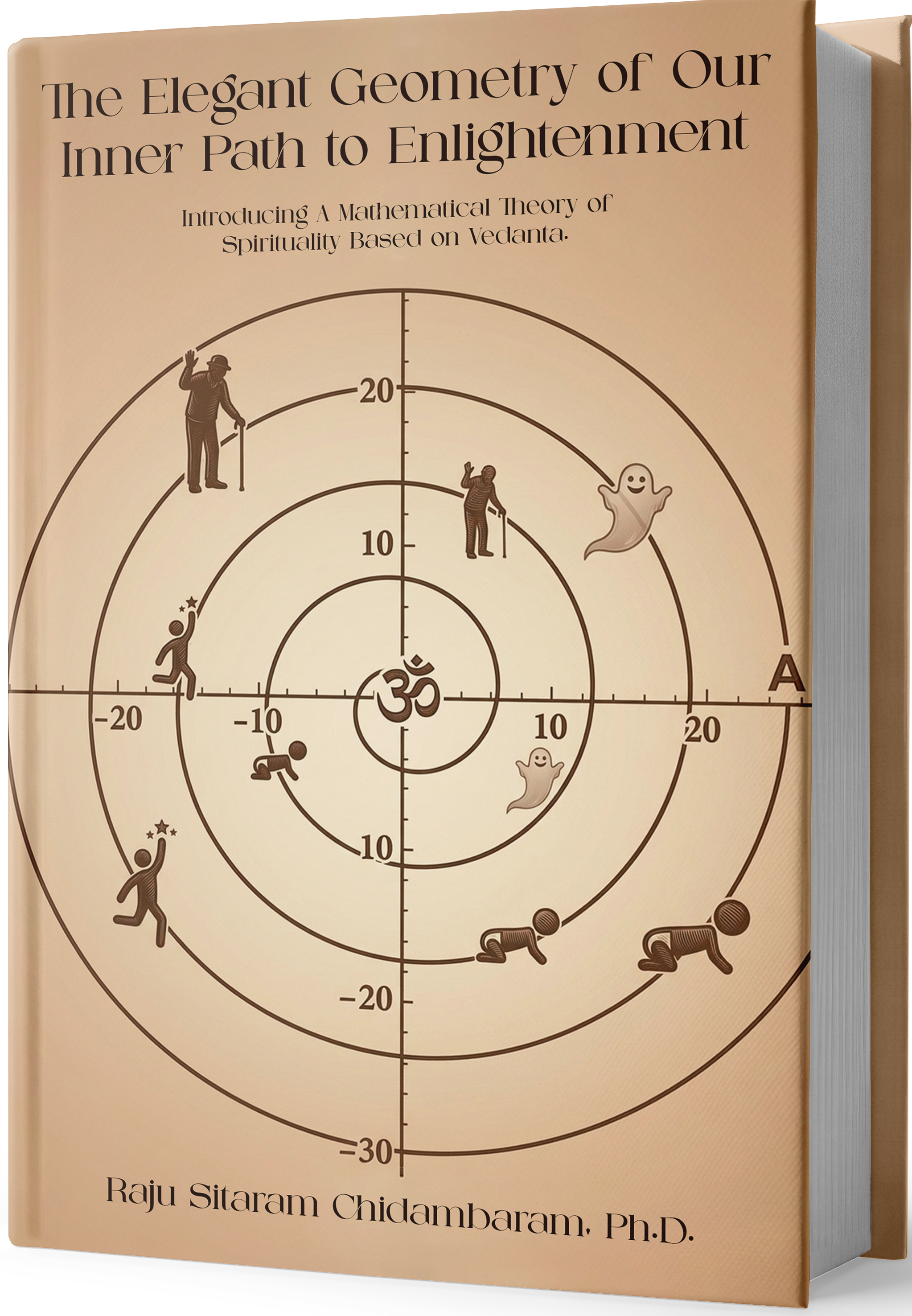 Book cover: The Elegant Geometry of Our Inner Path to Enlightenment by Raju Sitaram Chidambaram, Ph.D.